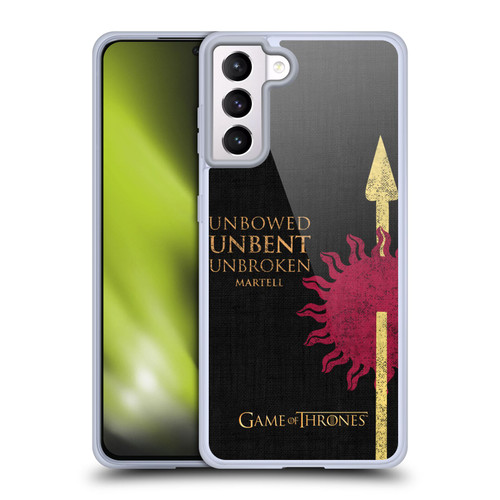 HBO Game of Thrones House Mottos Martell Soft Gel Case for Samsung Galaxy S21+ 5G