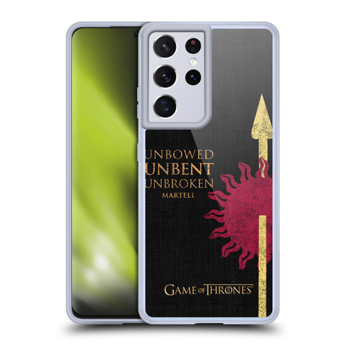 HBO Game of Thrones House Mottos Martell Soft Gel Case for Samsung Galaxy S21 Ultra 5G