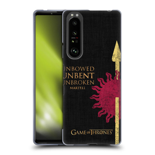 HBO Game of Thrones House Mottos Martell Soft Gel Case for Sony Xperia 1 III