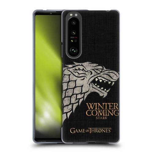 HBO Game of Thrones House Mottos Stark Soft Gel Case for Sony Xperia 1 III