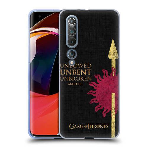 HBO Game of Thrones House Mottos Martell Soft Gel Case for Xiaomi Mi 10 5G / Mi 10 Pro 5G