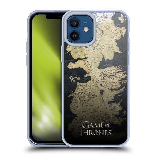 HBO Game of Thrones Key Art Westeros Map Soft Gel Case for Apple iPhone 12 / iPhone 12 Pro