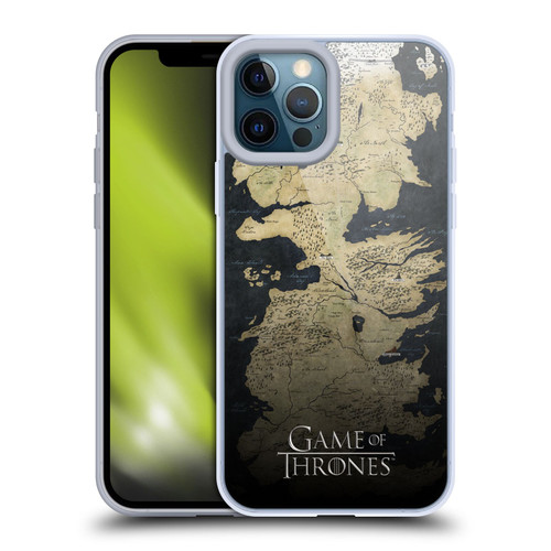 HBO Game of Thrones Key Art Westeros Map Soft Gel Case for Apple iPhone 12 Pro Max