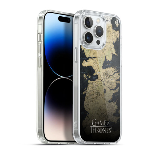 HBO Game of Thrones Key Art Westeros Map Soft Gel Case for Apple iPhone 13 Pro Max