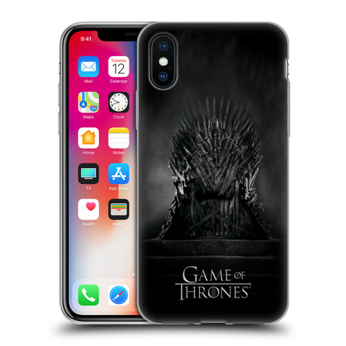 HBO Game of Thrones Key Art Iron Throne Soft Gel Case for Apple iPhone X / iPhone XS