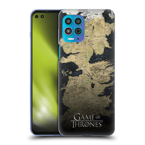 HBO Game of Thrones Key Art Westeros Map Soft Gel Case for Motorola Moto G100