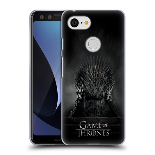 HBO Game of Thrones Key Art Iron Throne Soft Gel Case for Google Pixel 3