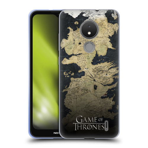 HBO Game of Thrones Key Art Westeros Map Soft Gel Case for Nokia C21