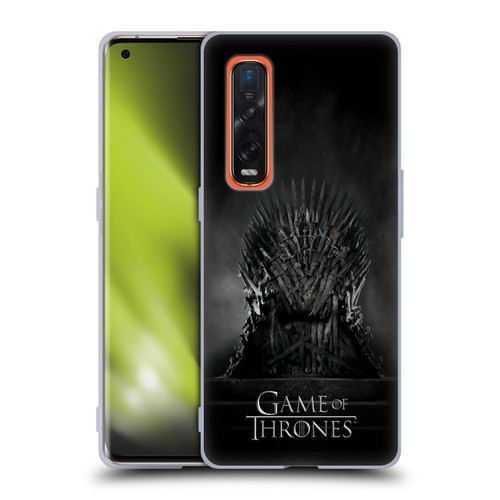 HBO Game of Thrones Key Art Iron Throne Soft Gel Case for OPPO Find X2 Pro 5G