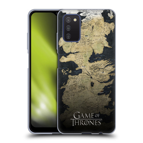HBO Game of Thrones Key Art Westeros Map Soft Gel Case for Samsung Galaxy A03s (2021)