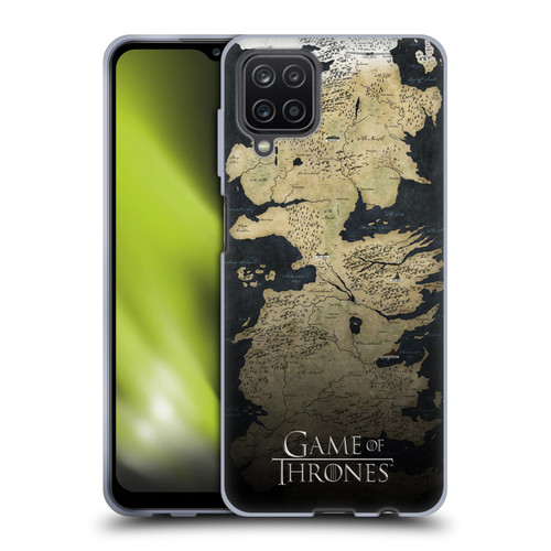 HBO Game of Thrones Key Art Westeros Map Soft Gel Case for Samsung Galaxy A12 (2020)