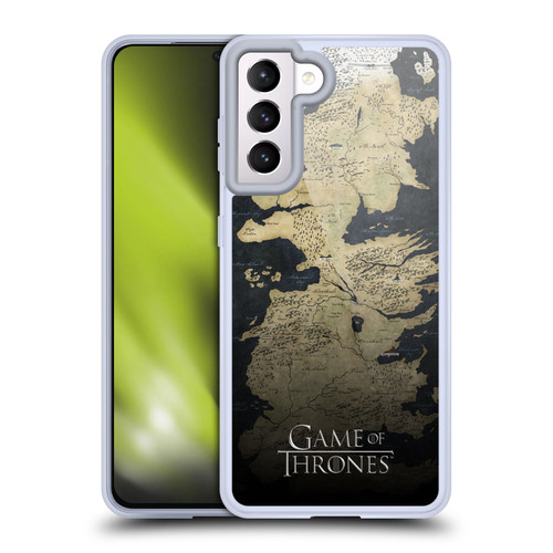 HBO Game of Thrones Key Art Westeros Map Soft Gel Case for Samsung Galaxy S21 5G