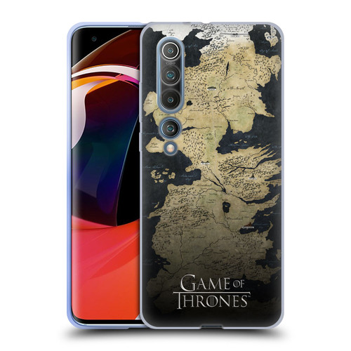 HBO Game of Thrones Key Art Westeros Map Soft Gel Case for Xiaomi Mi 10 5G / Mi 10 Pro 5G