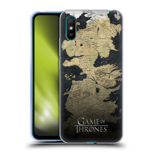 HBO Game of Thrones Key Art Westeros Map Soft Gel Case for Xiaomi Redmi 9A / Redmi 9AT