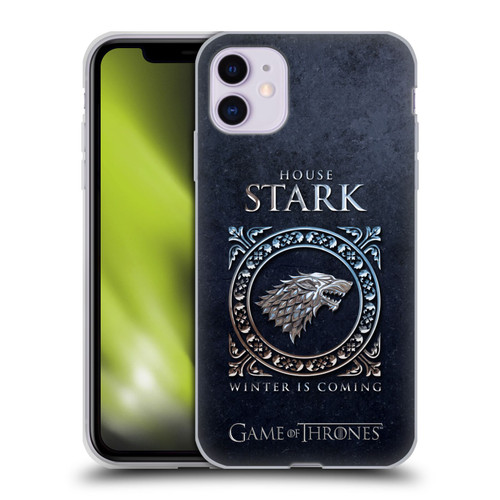 HBO Game of Thrones Metallic Sigils Stark Soft Gel Case for Apple iPhone 11