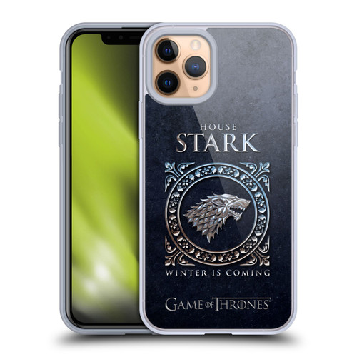 HBO Game of Thrones Metallic Sigils Stark Soft Gel Case for Apple iPhone 11 Pro