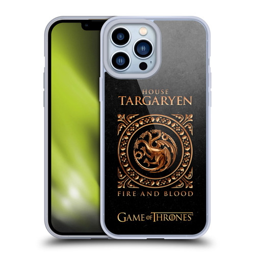 HBO Game of Thrones Metallic Sigils Targaryen Soft Gel Case for Apple iPhone 13 Pro Max
