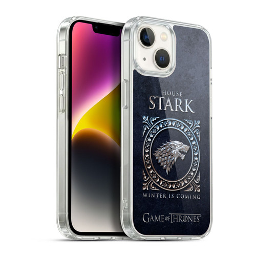 HBO Game of Thrones Metallic Sigils Stark Soft Gel Case for Apple iPhone 14