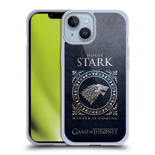 HBO Game of Thrones Metallic Sigils Stark Soft Gel Case for Apple iPhone 14