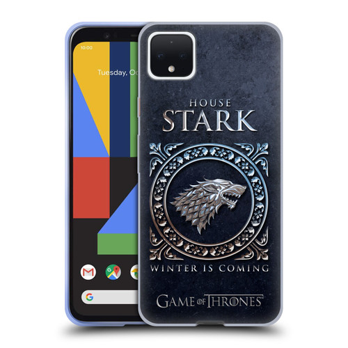 HBO Game of Thrones Metallic Sigils Stark Soft Gel Case for Google Pixel 4 XL