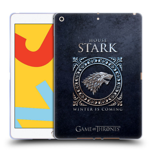 HBO Game of Thrones Metallic Sigils Stark Soft Gel Case for Apple iPad 10.2 2019/2020/2021