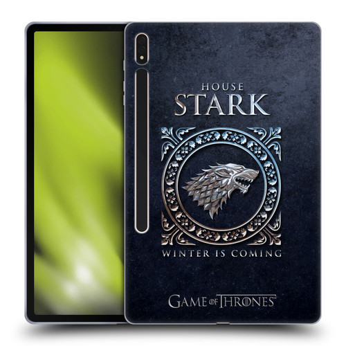 HBO Game of Thrones Metallic Sigils Stark Soft Gel Case for Samsung Galaxy Tab S8 Plus
