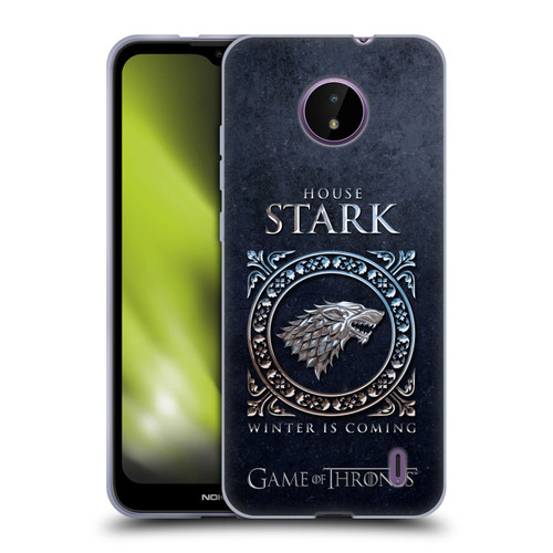 HBO Game of Thrones Metallic Sigils Stark Soft Gel Case for Nokia C10 / C20