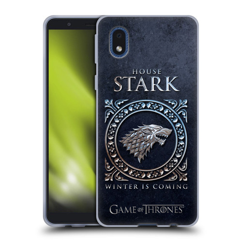 HBO Game of Thrones Metallic Sigils Stark Soft Gel Case for Samsung Galaxy A01 Core (2020)