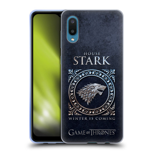 HBO Game of Thrones Metallic Sigils Stark Soft Gel Case for Samsung Galaxy A02/M02 (2021)
