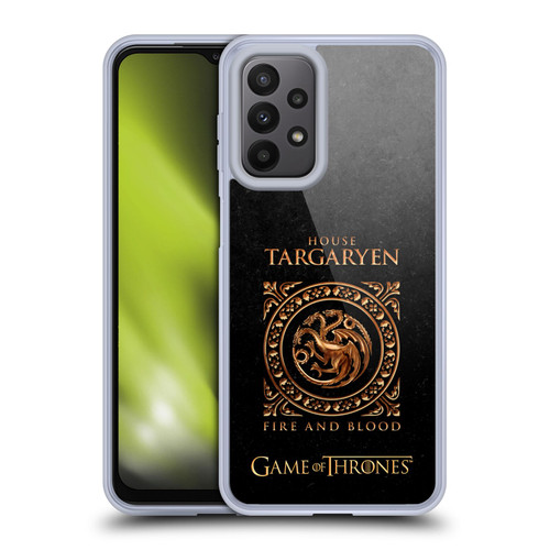 HBO Game of Thrones Metallic Sigils Targaryen Soft Gel Case for Samsung Galaxy A23 / 5G (2022)