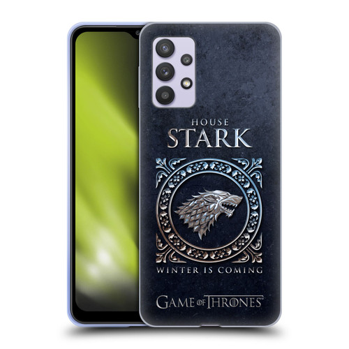 HBO Game of Thrones Metallic Sigils Stark Soft Gel Case for Samsung Galaxy A32 5G / M32 5G (2021)
