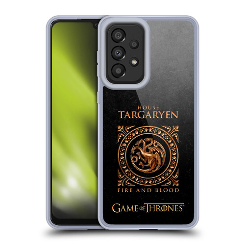 HBO Game of Thrones Metallic Sigils Targaryen Soft Gel Case for Samsung Galaxy A33 5G (2022)