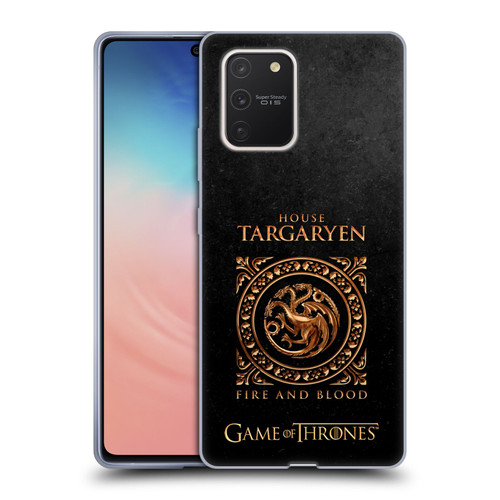 HBO Game of Thrones Metallic Sigils Targaryen Soft Gel Case for Samsung Galaxy S10 Lite