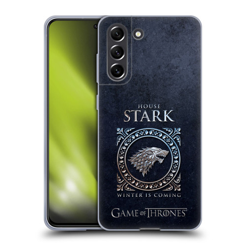 HBO Game of Thrones Metallic Sigils Stark Soft Gel Case for Samsung Galaxy S21 FE 5G