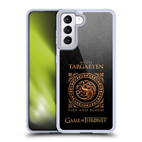 HBO Game of Thrones Metallic Sigils Targaryen Soft Gel Case for Samsung Galaxy S21 5G