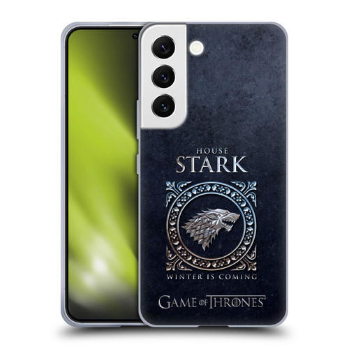HBO Game of Thrones Metallic Sigils Stark Soft Gel Case for Samsung Galaxy S22 5G