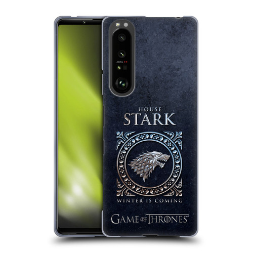 HBO Game of Thrones Metallic Sigils Stark Soft Gel Case for Sony Xperia 1 III