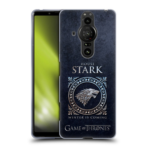 HBO Game of Thrones Metallic Sigils Stark Soft Gel Case for Sony Xperia Pro-I