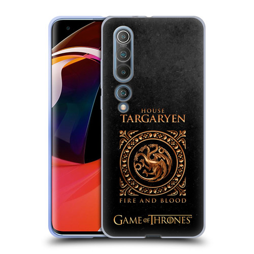HBO Game of Thrones Metallic Sigils Targaryen Soft Gel Case for Xiaomi Mi 10 5G / Mi 10 Pro 5G