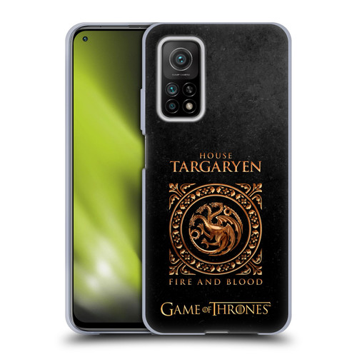 HBO Game of Thrones Metallic Sigils Targaryen Soft Gel Case for Xiaomi Mi 10T 5G