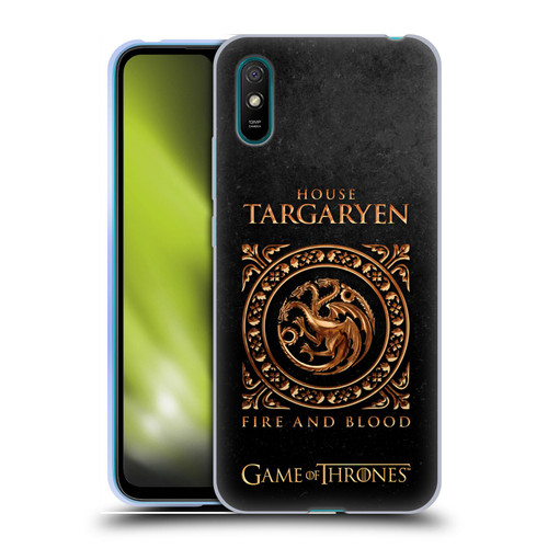 HBO Game of Thrones Metallic Sigils Targaryen Soft Gel Case for Xiaomi Redmi 9A / Redmi 9AT