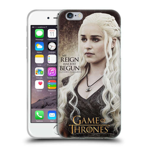 HBO Game of Thrones Character Quotes Daenerys Targaryen Soft Gel Case for Apple iPhone 6 / iPhone 6s