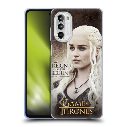 HBO Game of Thrones Character Quotes Daenerys Targaryen Soft Gel Case for Motorola Moto G52