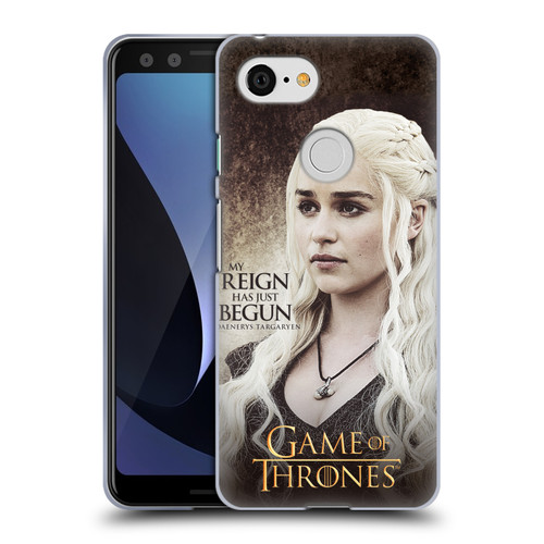 HBO Game of Thrones Character Quotes Daenerys Targaryen Soft Gel Case for Google Pixel 3