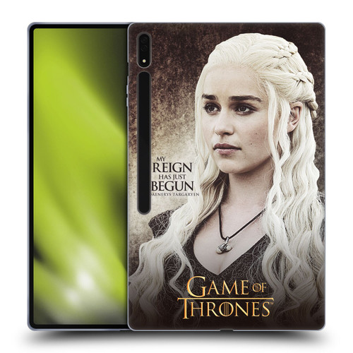 HBO Game of Thrones Character Quotes Daenerys Targaryen Soft Gel Case for Samsung Galaxy Tab S8 Ultra