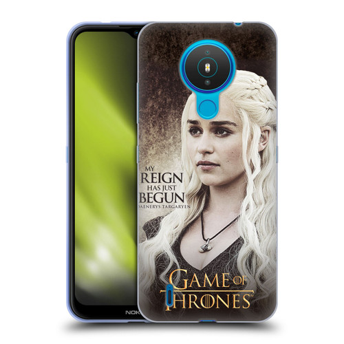 HBO Game of Thrones Character Quotes Daenerys Targaryen Soft Gel Case for Nokia 1.4