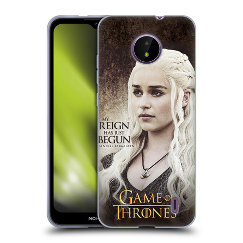 HBO Game of Thrones Character Quotes Daenerys Targaryen Soft Gel Case for Nokia C10 / C20