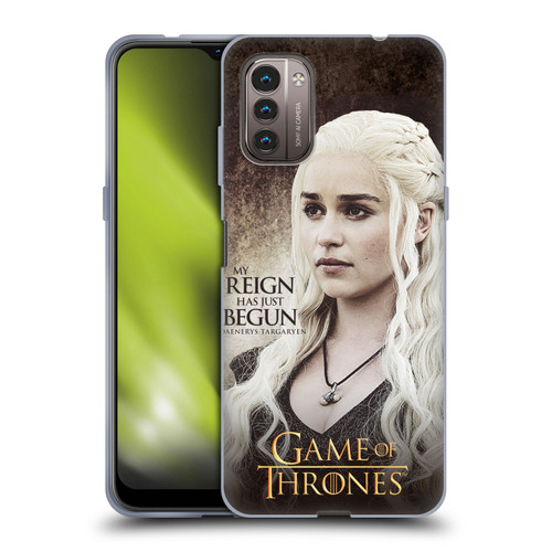 HBO Game of Thrones Character Quotes Daenerys Targaryen Soft Gel Case for Nokia G11 / G21