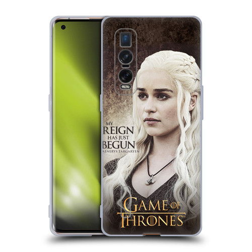 HBO Game of Thrones Character Quotes Daenerys Targaryen Soft Gel Case for OPPO Find X2 Pro 5G