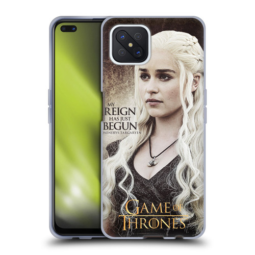 HBO Game of Thrones Character Quotes Daenerys Targaryen Soft Gel Case for OPPO Reno4 Z 5G